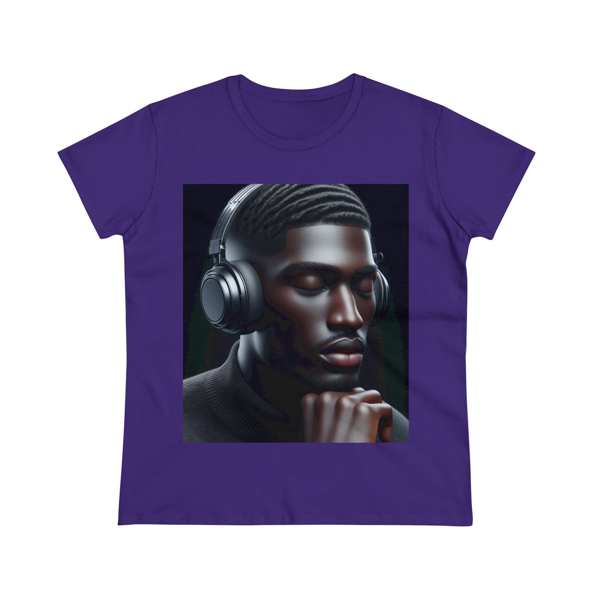 Music Vibes T-Shirt T-Shirt Printify Purple S 