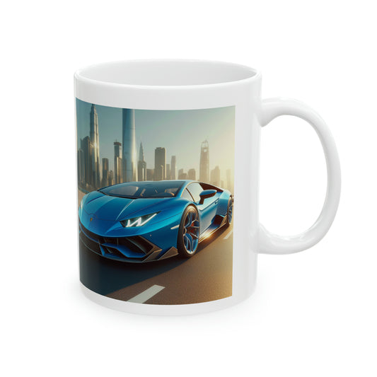 Blue Lamborghini Mug Mug Printify   