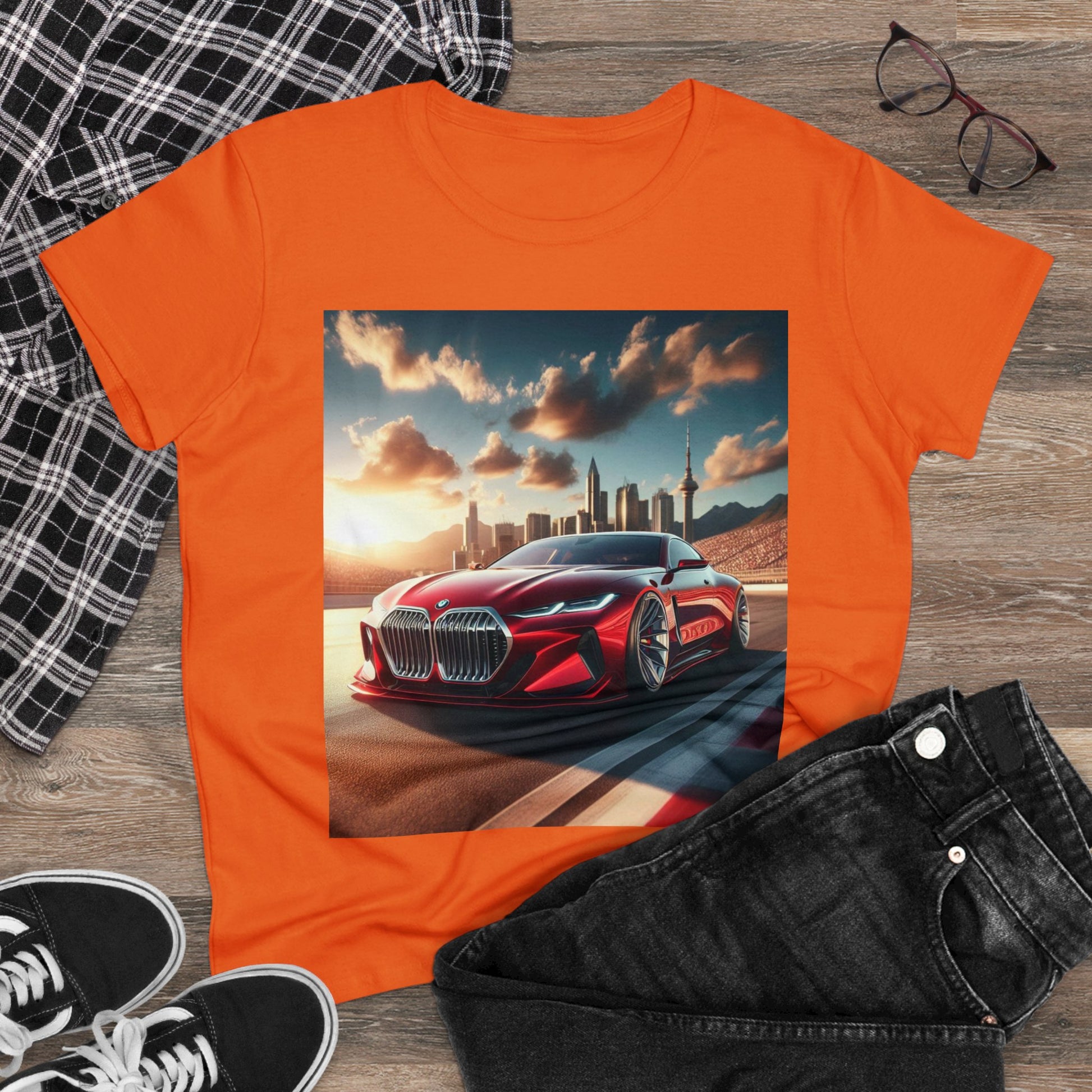 Red BMW T-Shirt T-Shirt Printify   