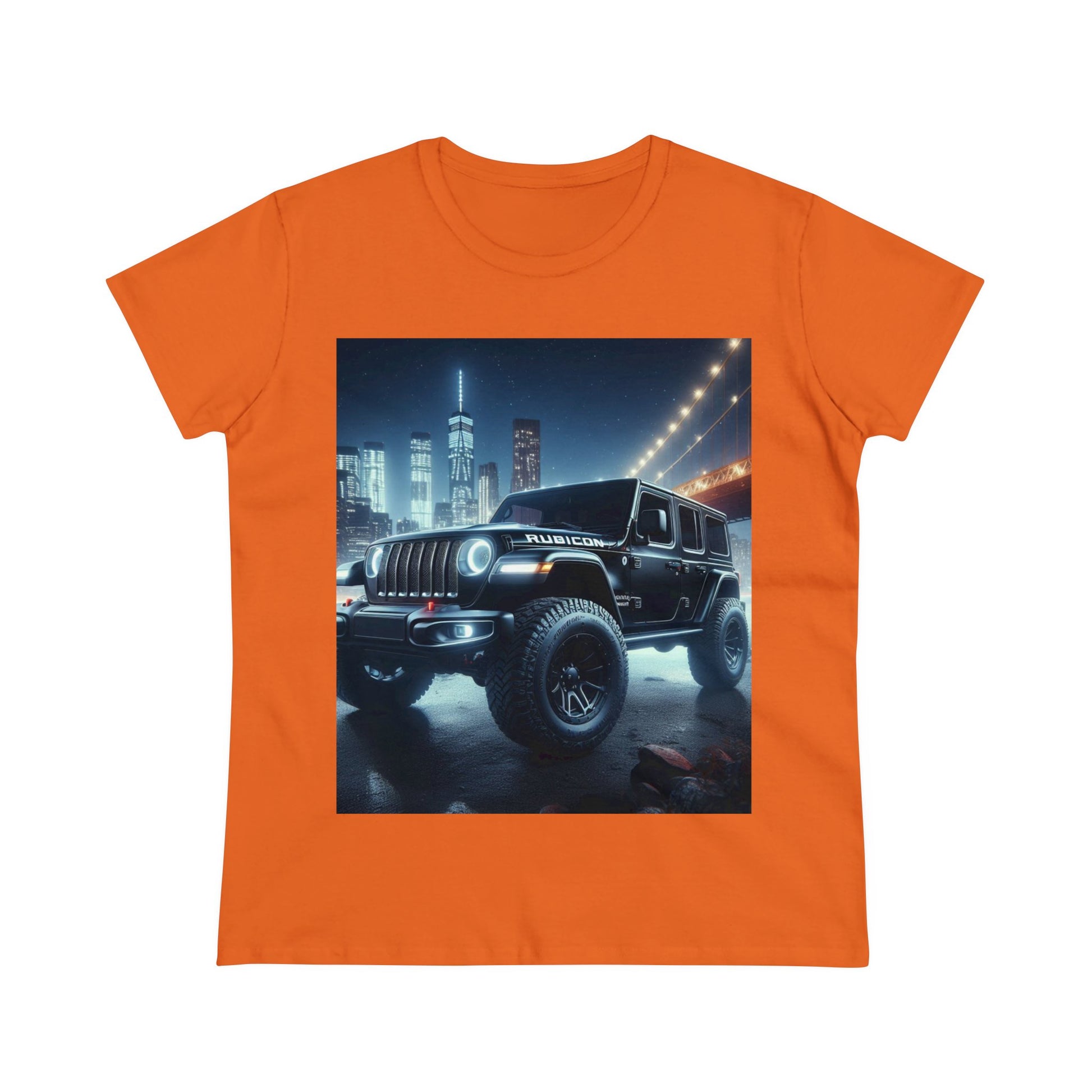 Black Rubicon T-Shirt T-Shirt Printify Orange S 