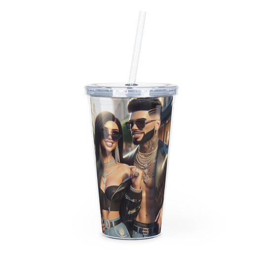 Thank You to My Man Tumbler with Straw Mug Printify 20oz Transparent 