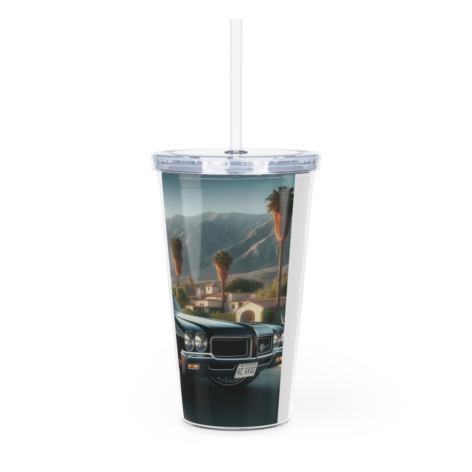 1972 Black Buick Gran Sport Tumbler with Straw Mug Printify   