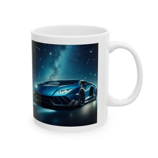 Blue Lamborghini Mug Mug Printify   