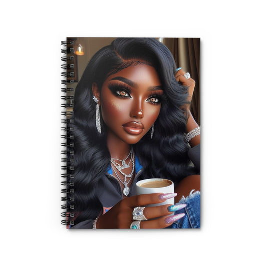 Coffee Break Spiral Notebook Paper products Printify One Size  