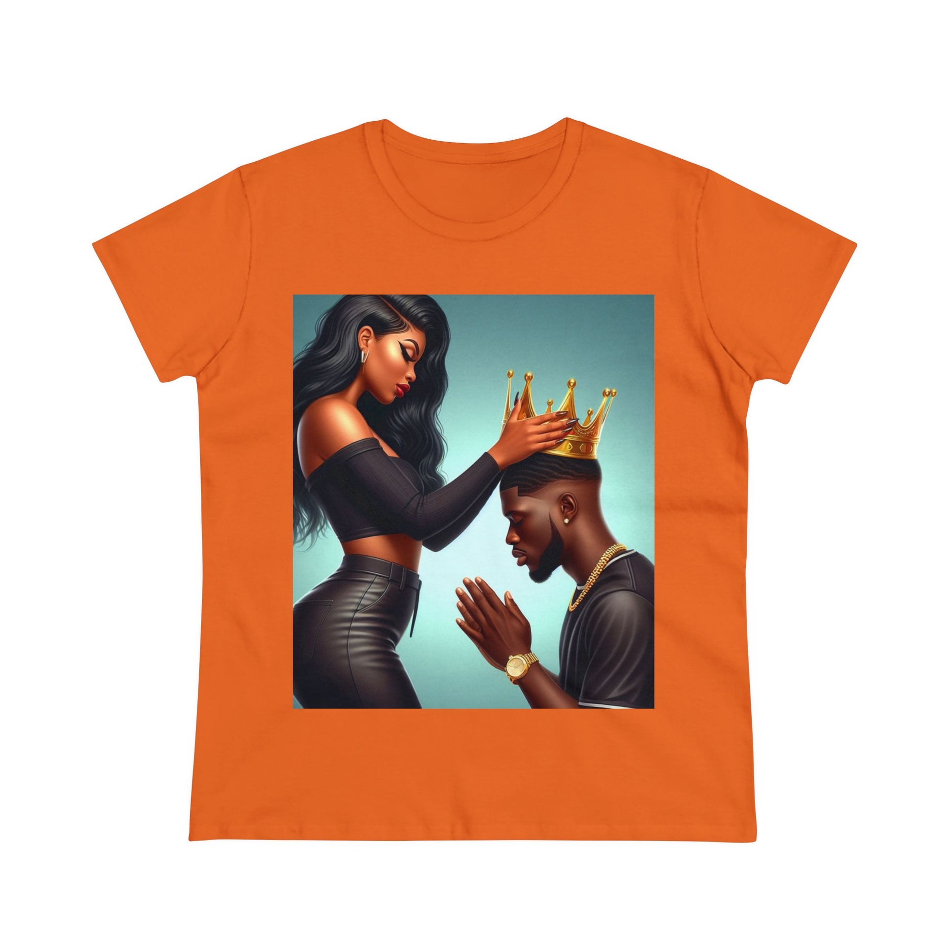 My King T-Shirt T-Shirt Printify Orange S 