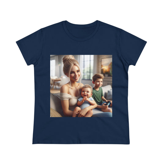 Family Time T-Shirt T-Shirt Printify Navy S 