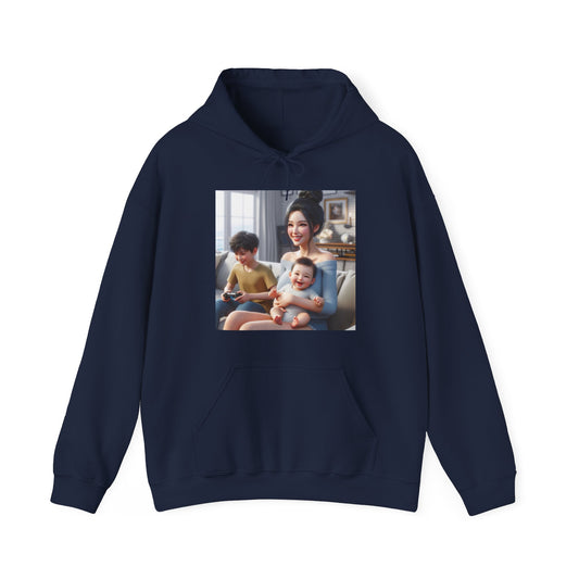Family Time Hoodie Hoodie Printify Navy S 