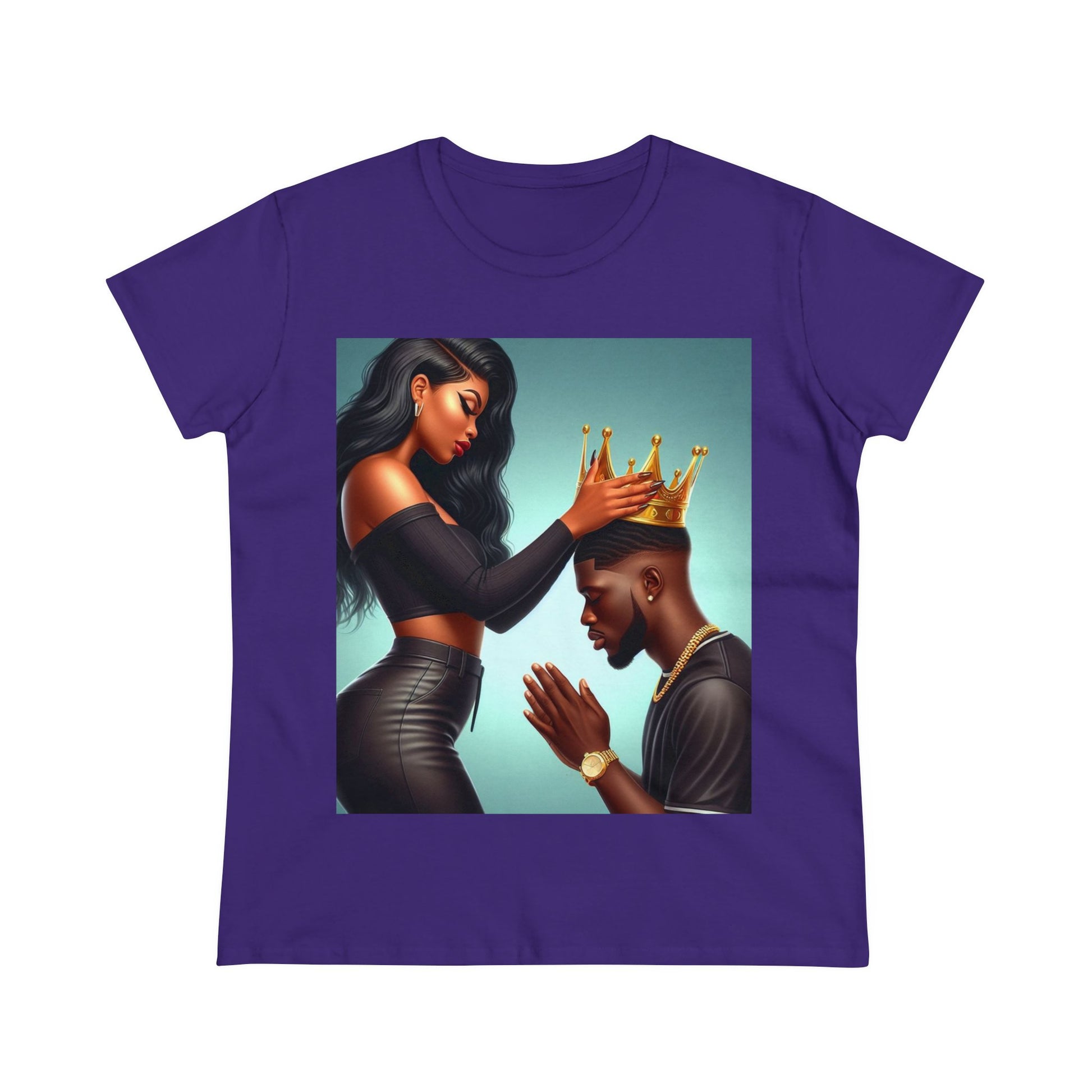 My King T-Shirt T-Shirt Printify Purple S 