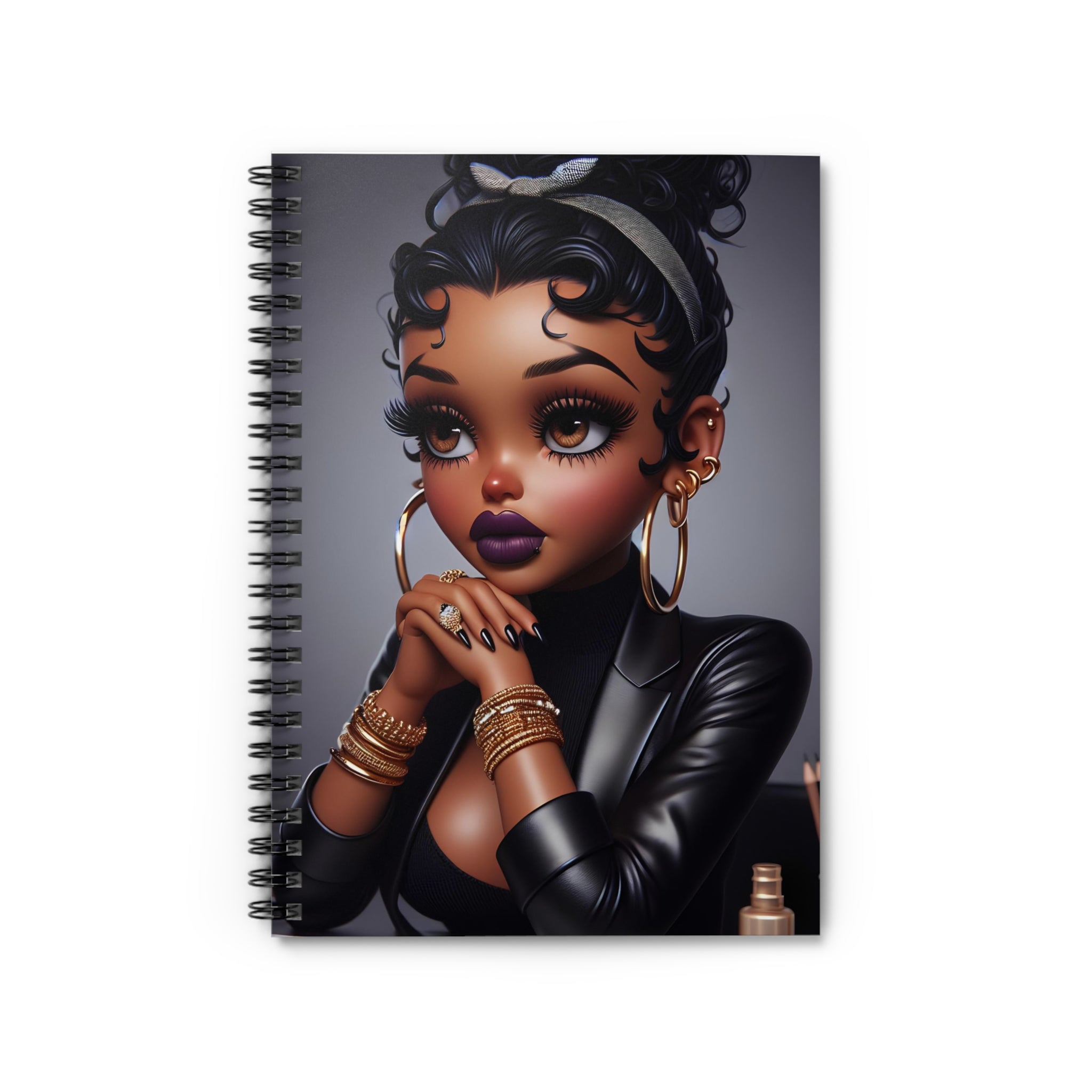 Business Betty Spiral Notebook Paper products Printify One Size  