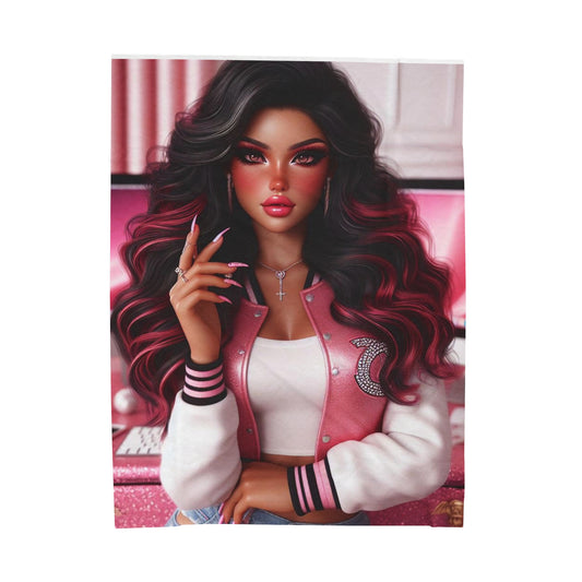 Pink Everything Plush Blanket All Over Prints Printify 60" × 80"  