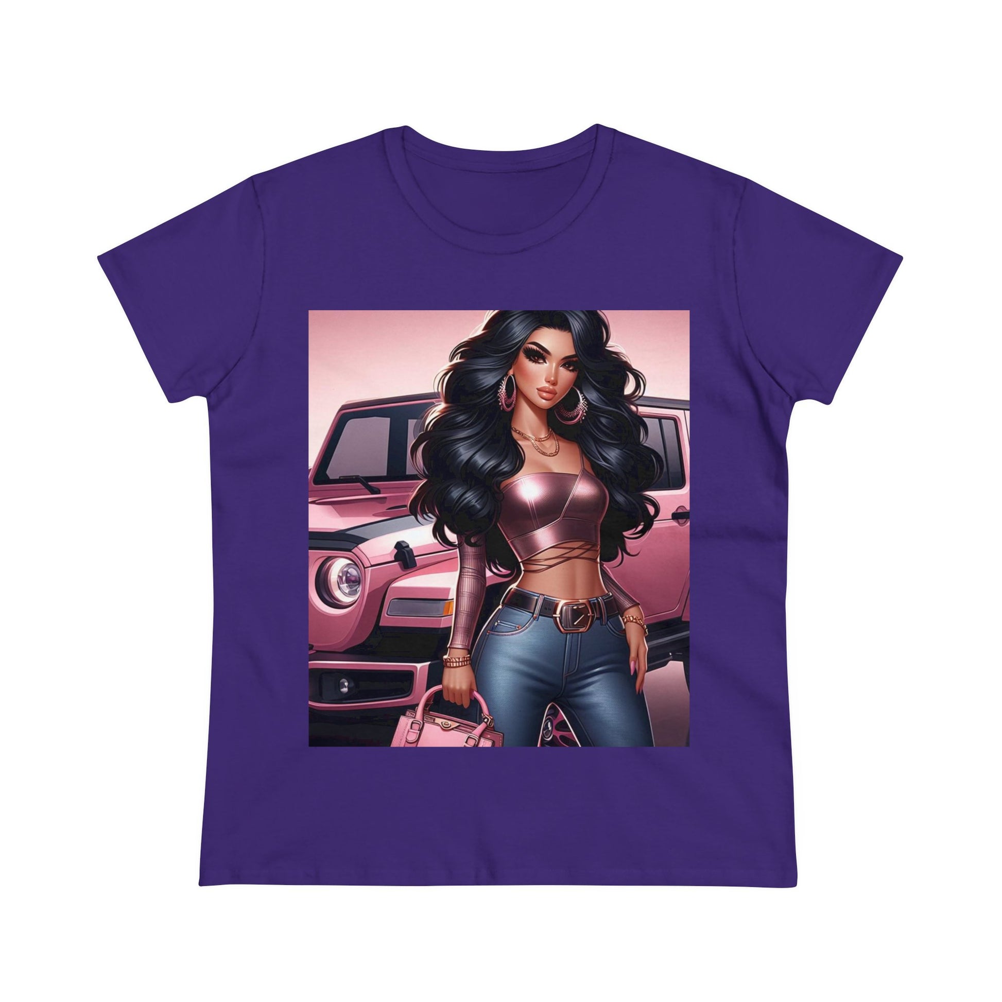 Pink Luxury T-Shirt T-Shirt Printify Purple S 