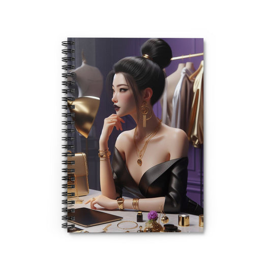 Fashion and Beauty Spiral Notebook Paper products Printify One Size  