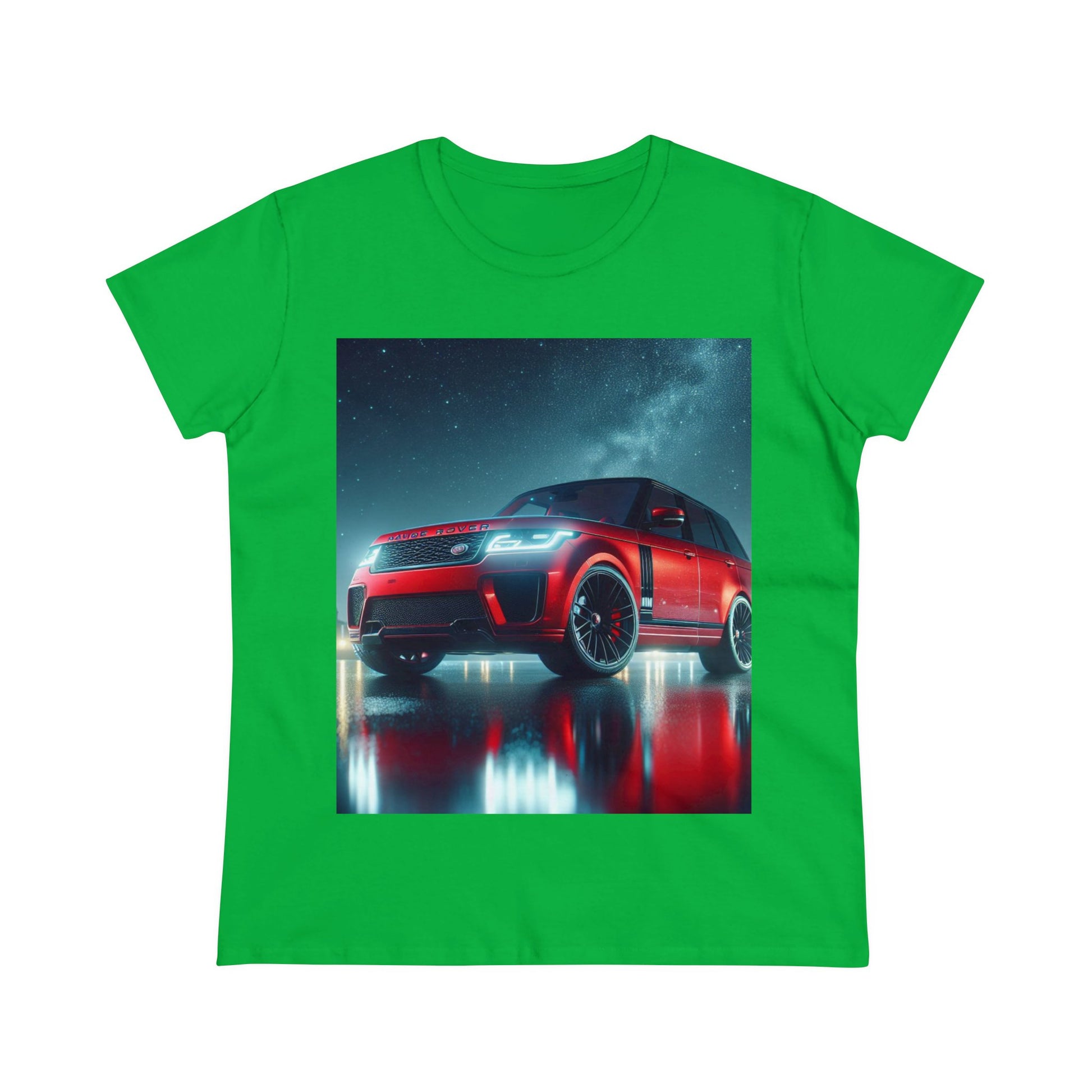 Red Range Rover T-Shirt T-Shirt Printify Irish Green S 