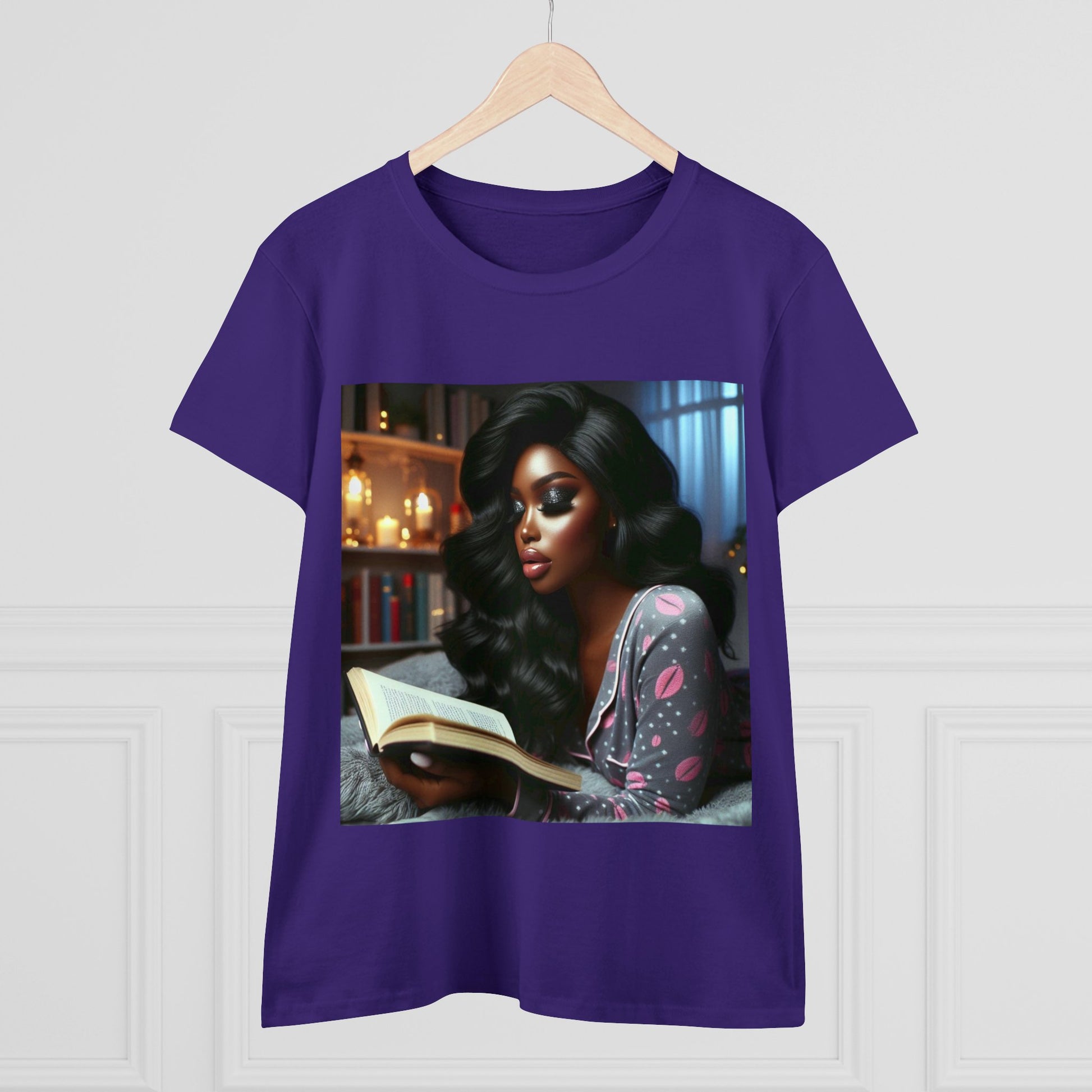 Late Night Book T-Shirt T-Shirt Printify   