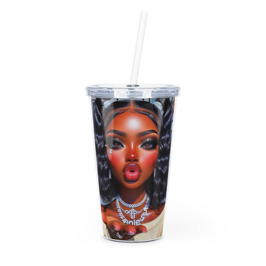 Muah Tumbler with Straw Mug Printify 20oz Transparent 