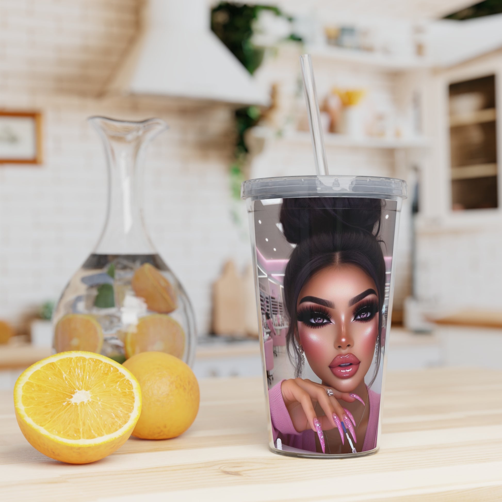 Nail Day Tumbler with Straw Mug Printify   