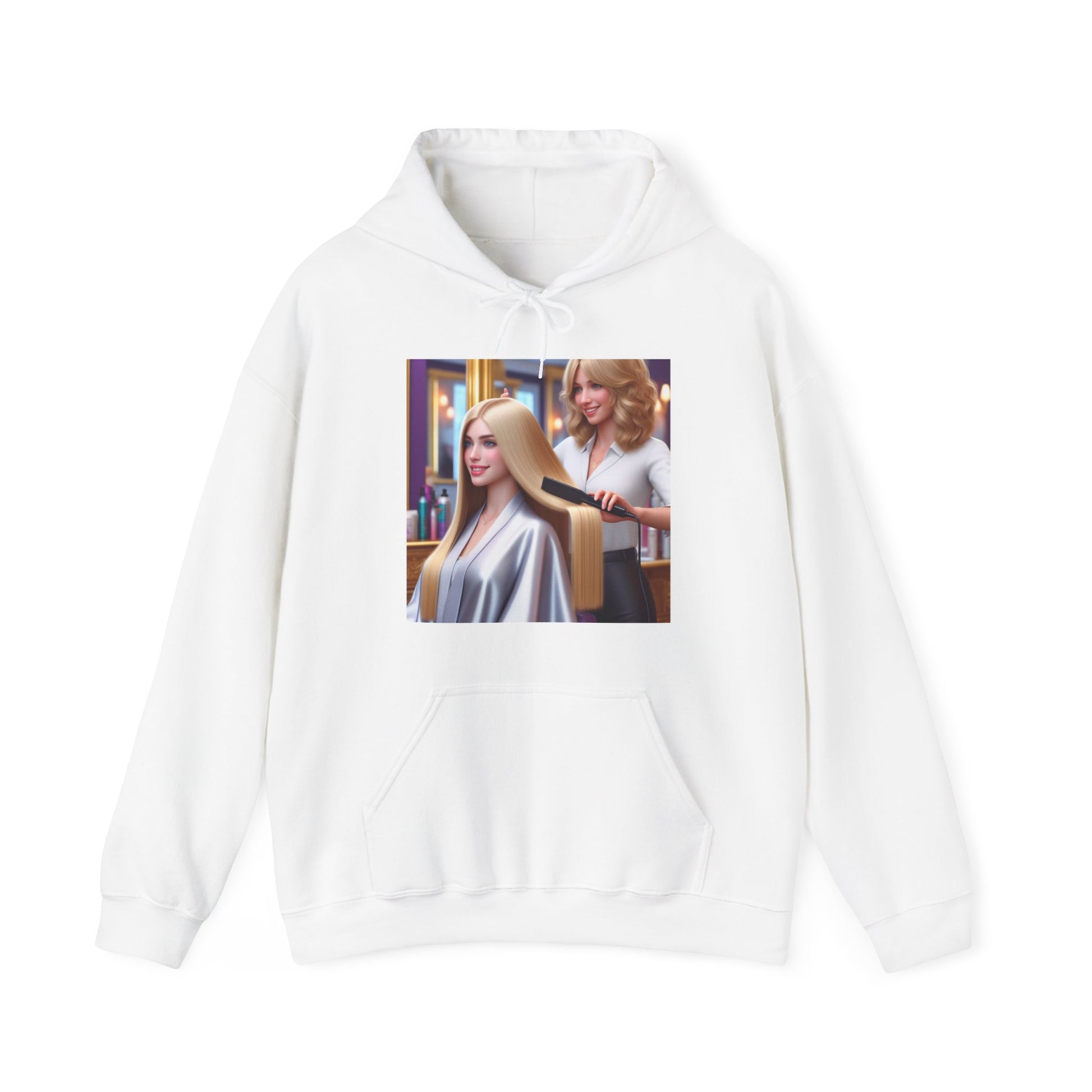 Hair Day Hoodie Hoodie Printify White S 