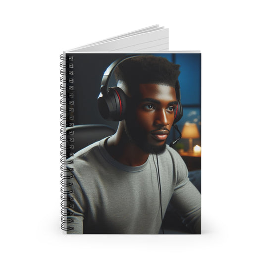 Game Time Spiral Notebook Paper products Printify   