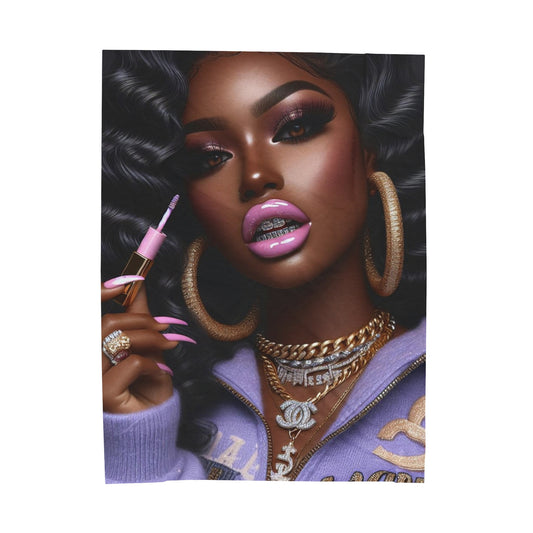 Gloss Up Plush Blanket blankets Printify 60" × 80"  