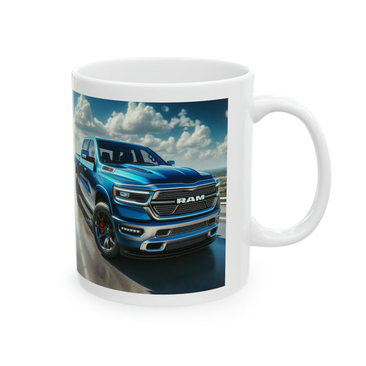 Blue Dodge Ram Mug Mug Printify   