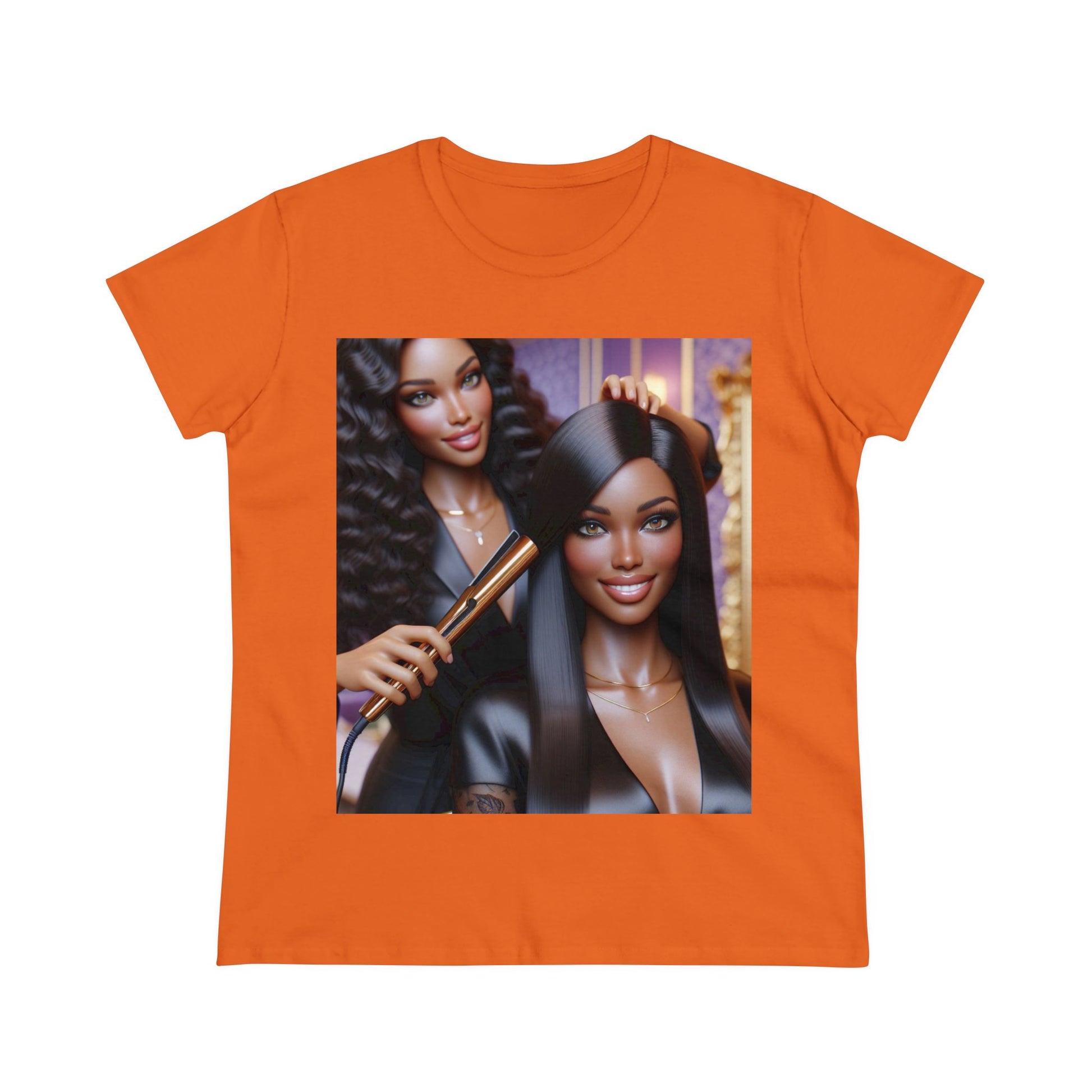 Hair Day T-Shirt T-Shirt Printify Orange S 