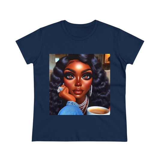 Coffee Break T-Shirt T-Shirt Printify Navy S 