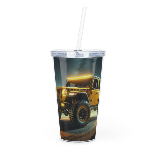 Yellow Rubicon Tumbler with Straw Mug Printify 20oz Transparent 