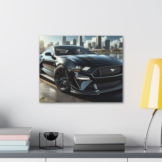 Black Mustang Vibes Canvas Canvas Printify 20″ x 16″ (Horizontal) 0.75'' 