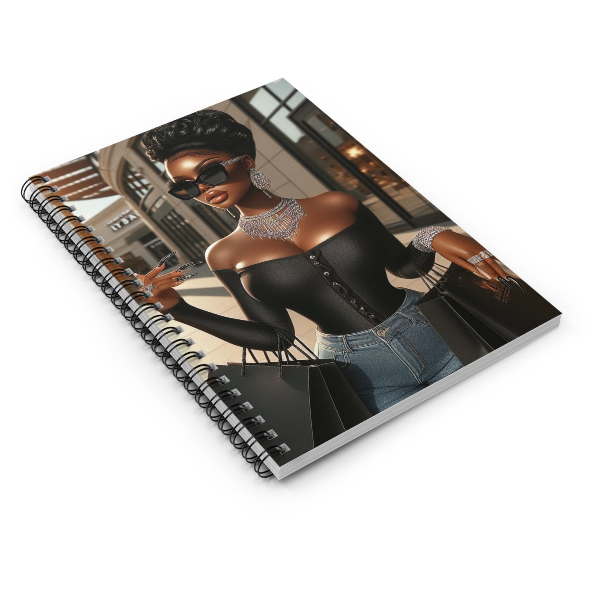 Let's Shop Spiral Notebook Paper products Printify   