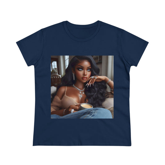 Coffee Break T-Shirt T-Shirt Printify Navy S 