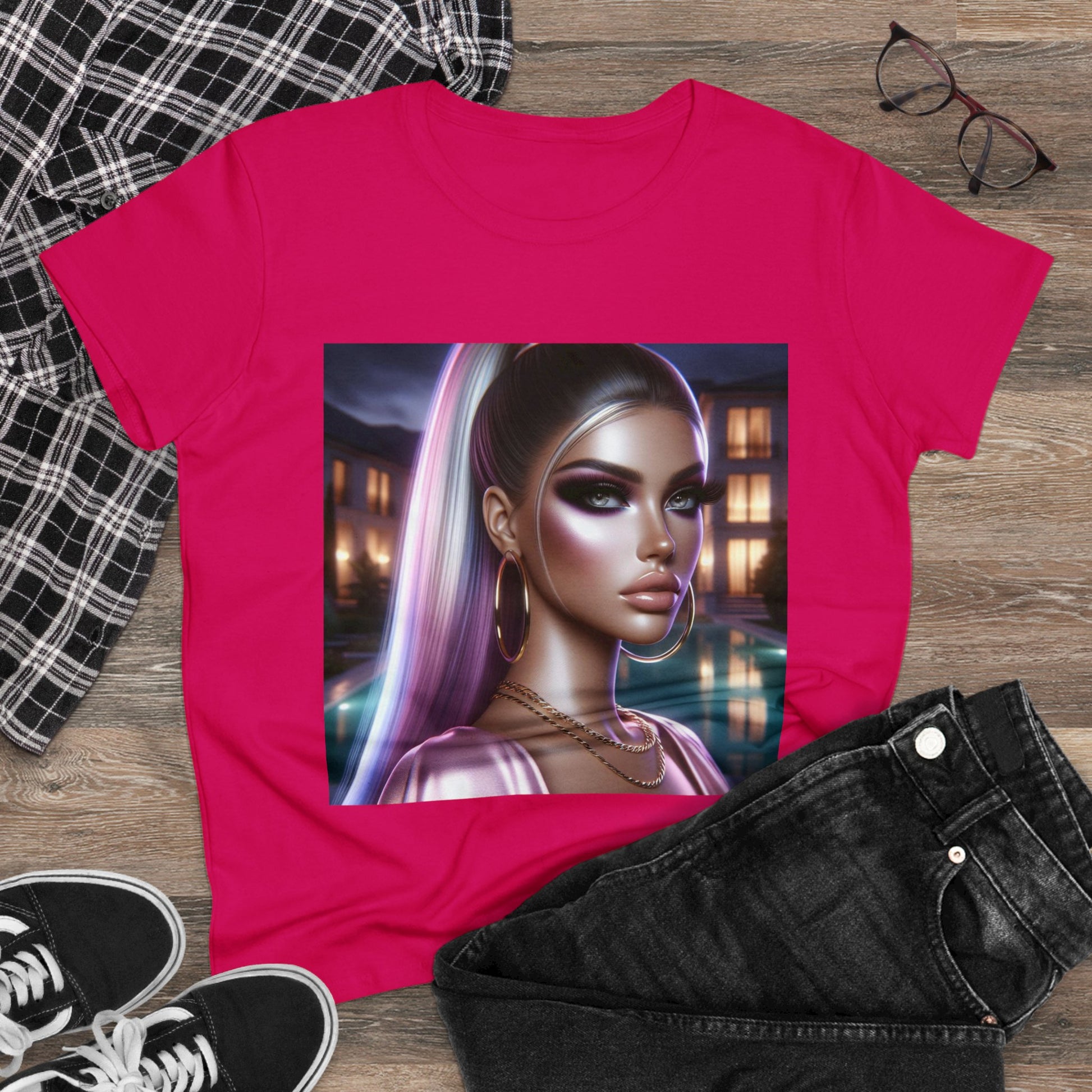 Pink at Night T-Shirt T-Shirt Printify   