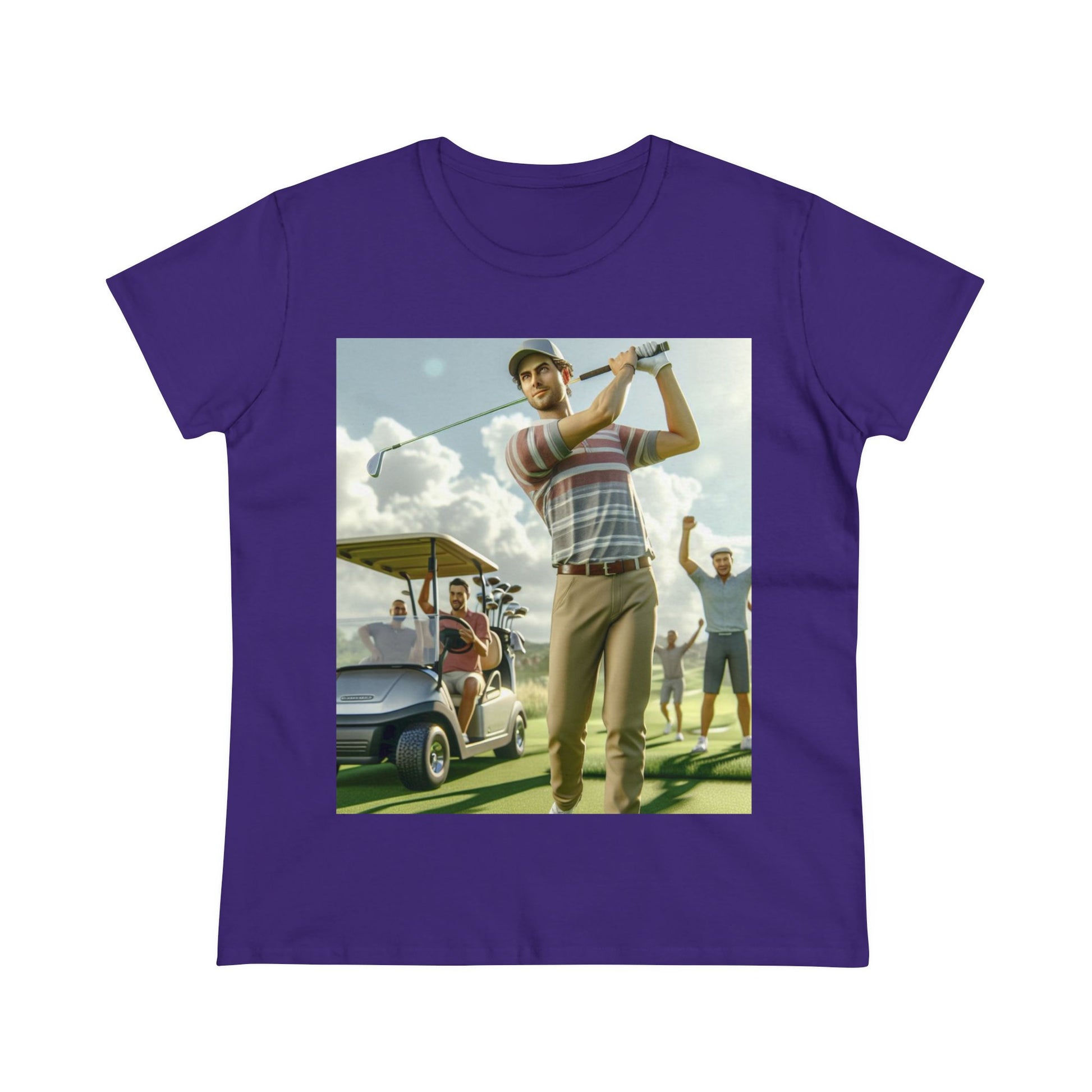 Golf Tournament T-Shirt T-Shirt Printify Purple S 