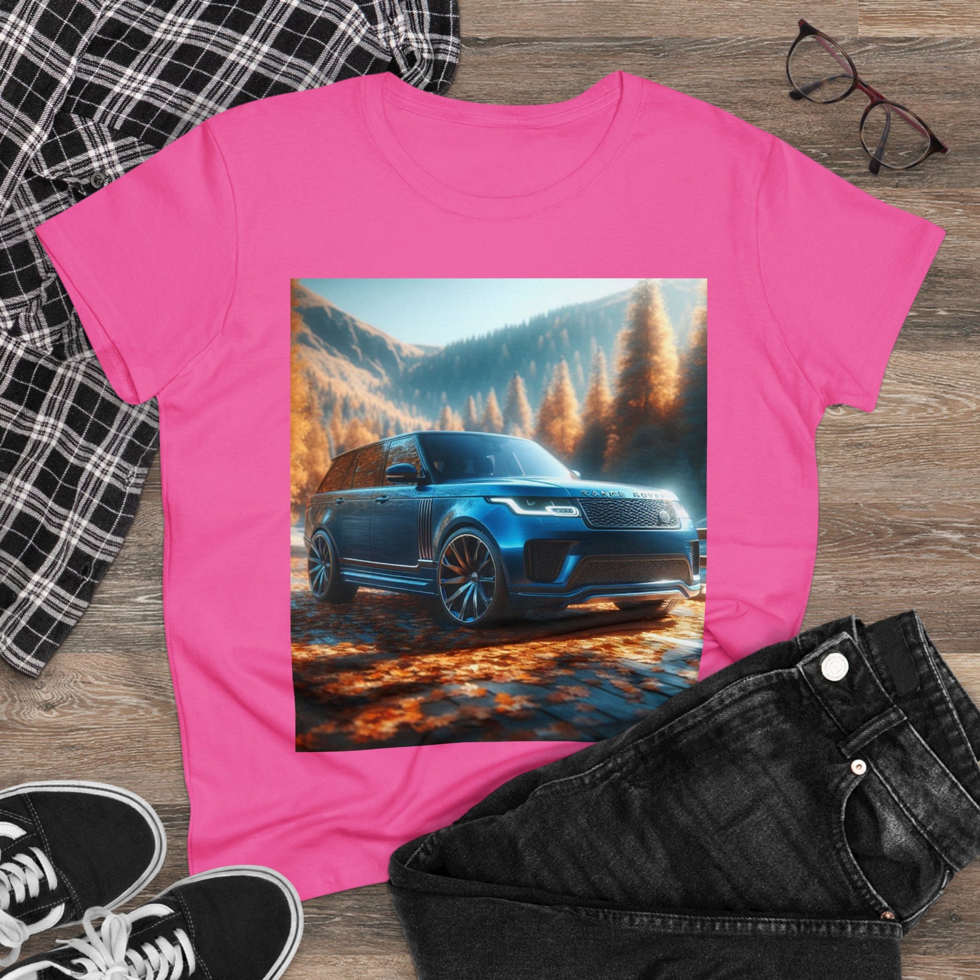 Blue Range Rover T-Shirt T-Shirt Printify   