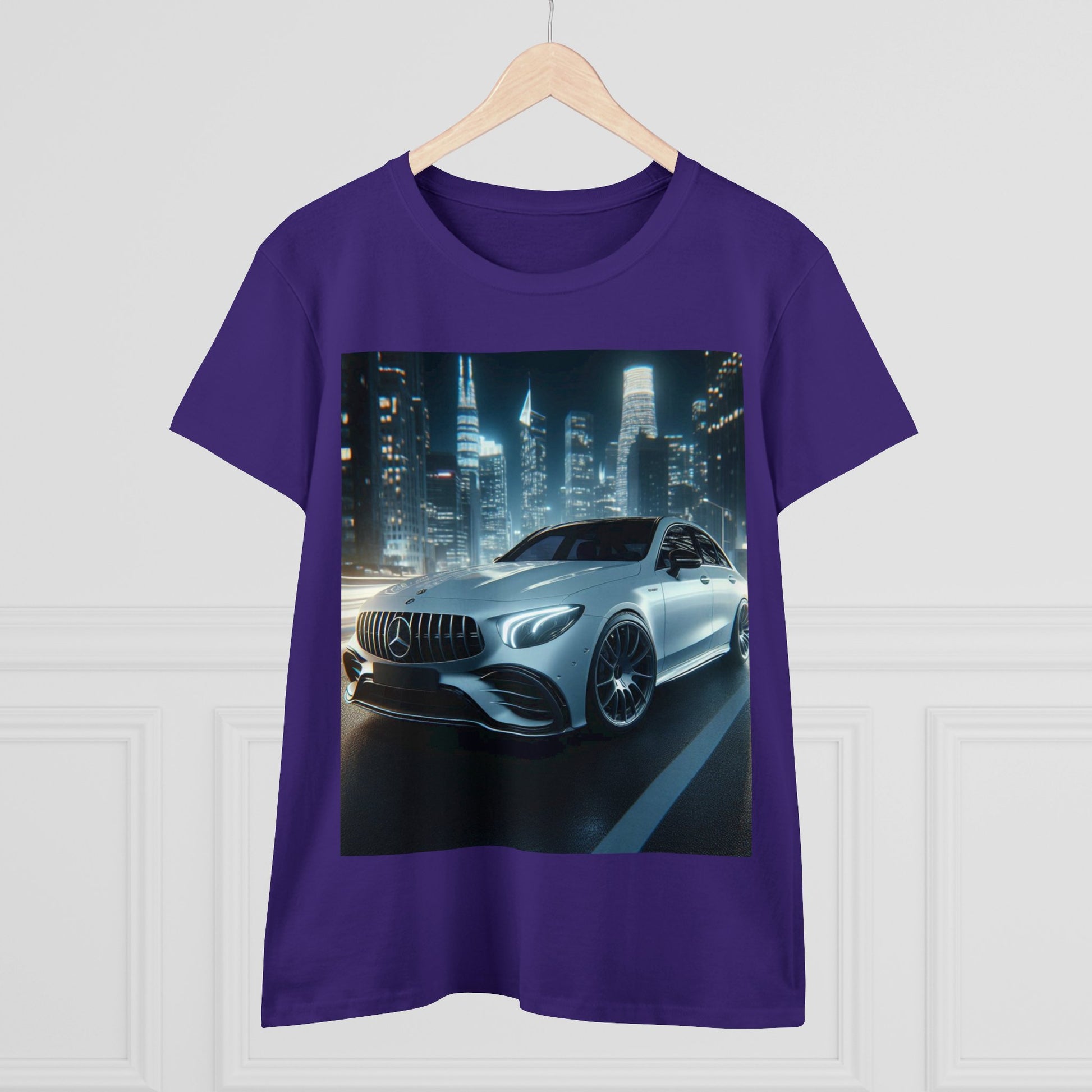 White Mercedes T-Shirt T-Shirt Printify   