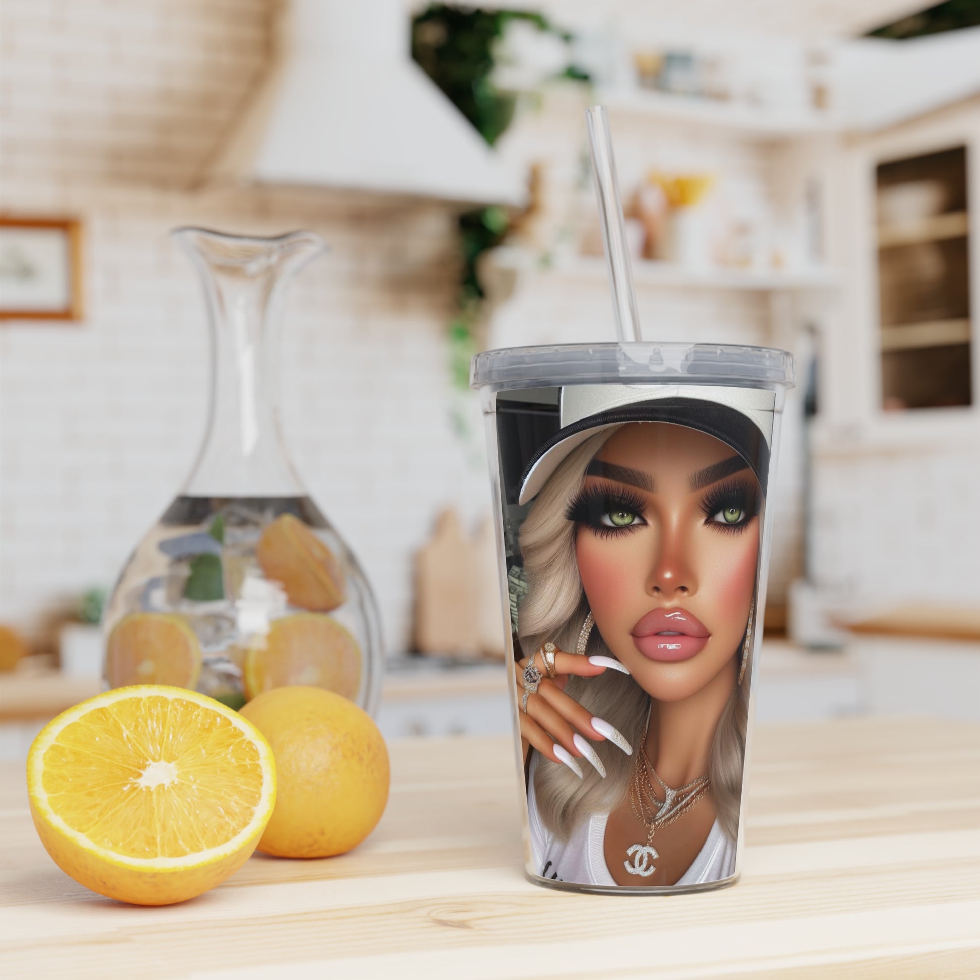 Big Money Tumbler with Straw Mug Printify   