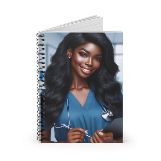 Your Favorite Nurse Spiral Notebook Paper products Printify   