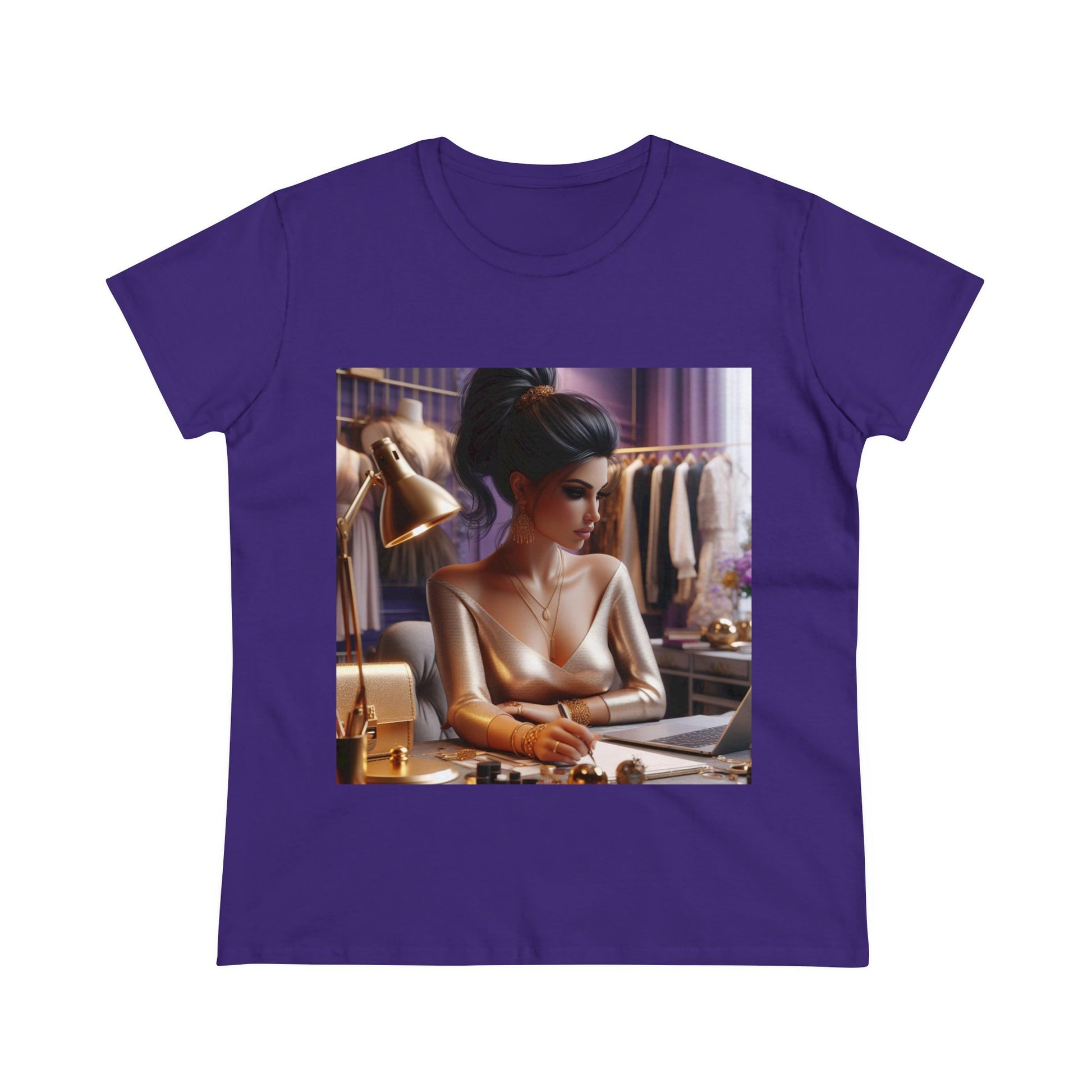 Fashion and Beauty T-Shirt T-Shirt Printify Purple S 