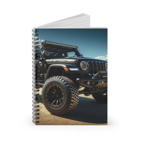 Black Rubicon Spiral Notebook Paper products Printify   