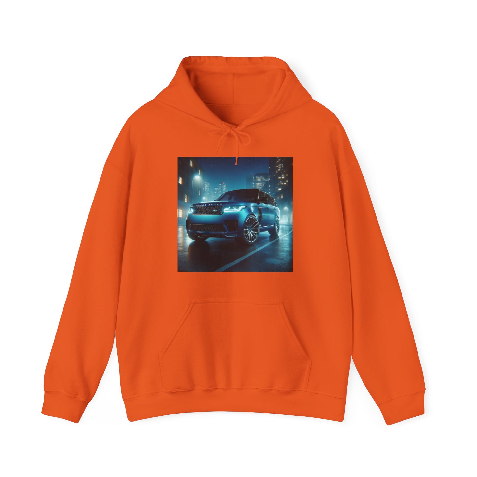 Blue Range Rover Hoodie Hoodie Printify Orange S 