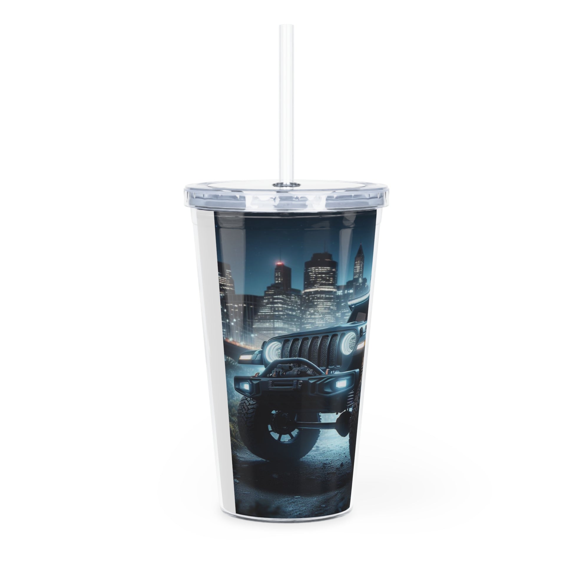 Gray Rubicon Tumbler with Straw Mug Printify   