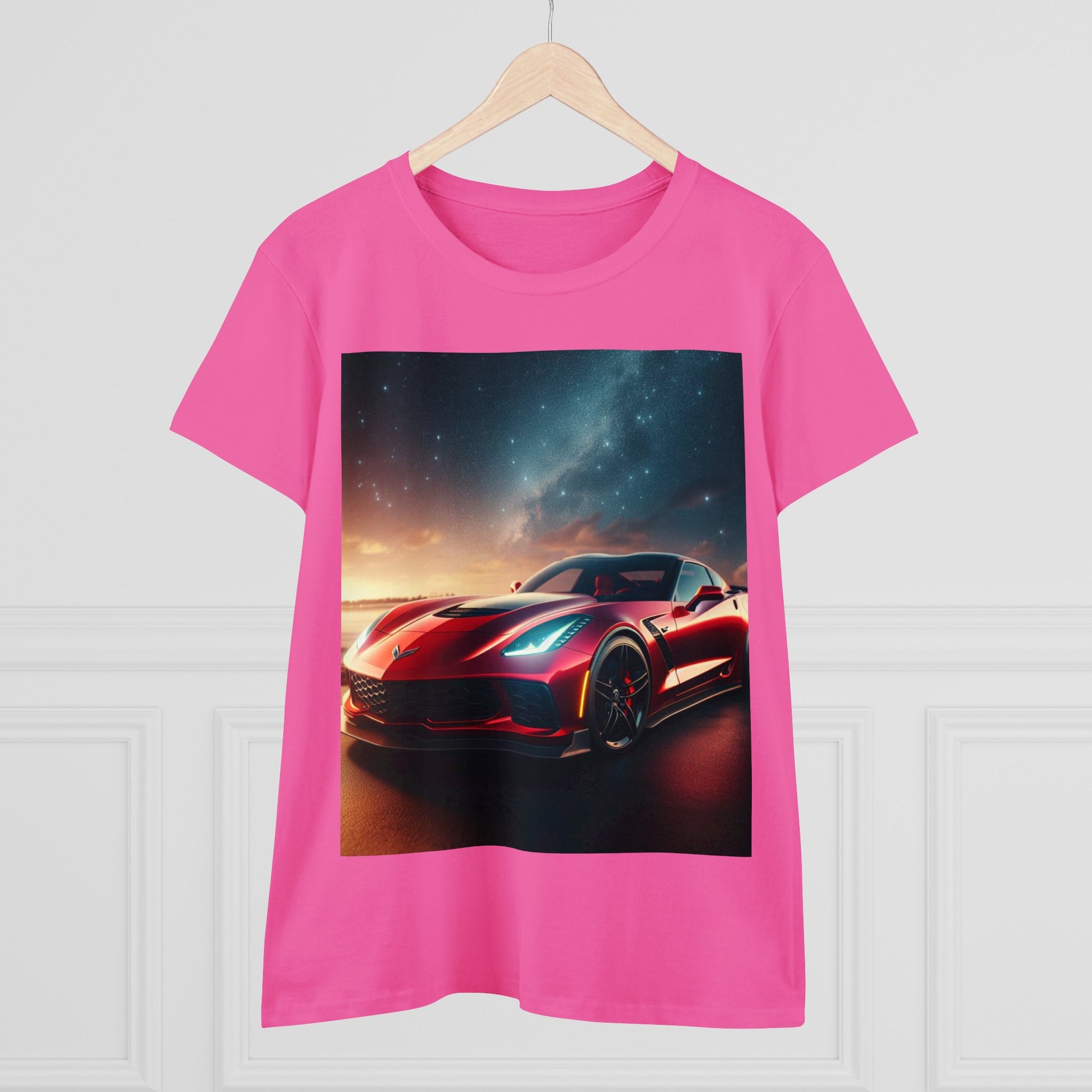 Red Corvette T-Shirt T-Shirt Printify   