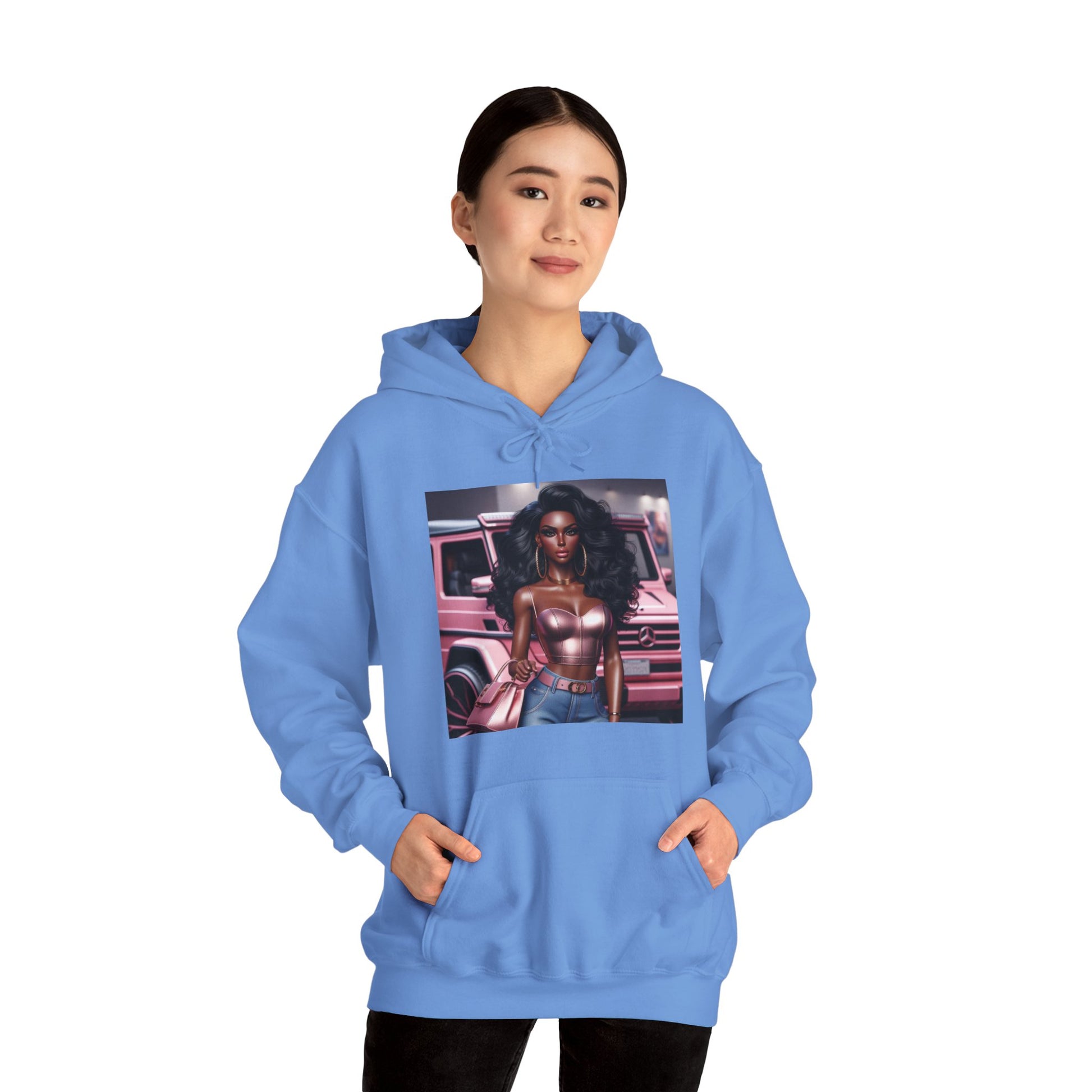 Pink Luxury Hoodie Hoodie Printify   