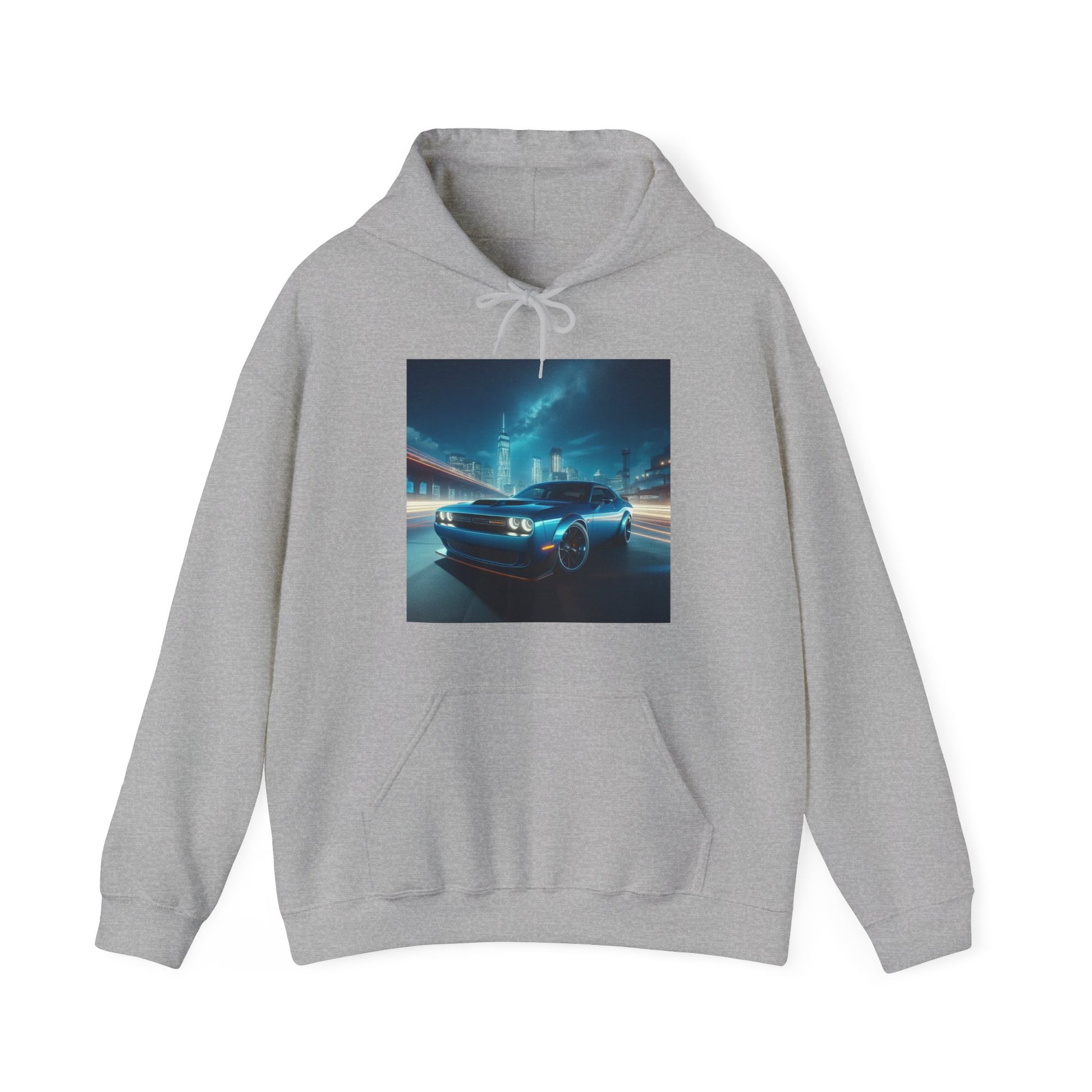 Blue Challenger Hoodie Hoodie Printify Sport Grey S 