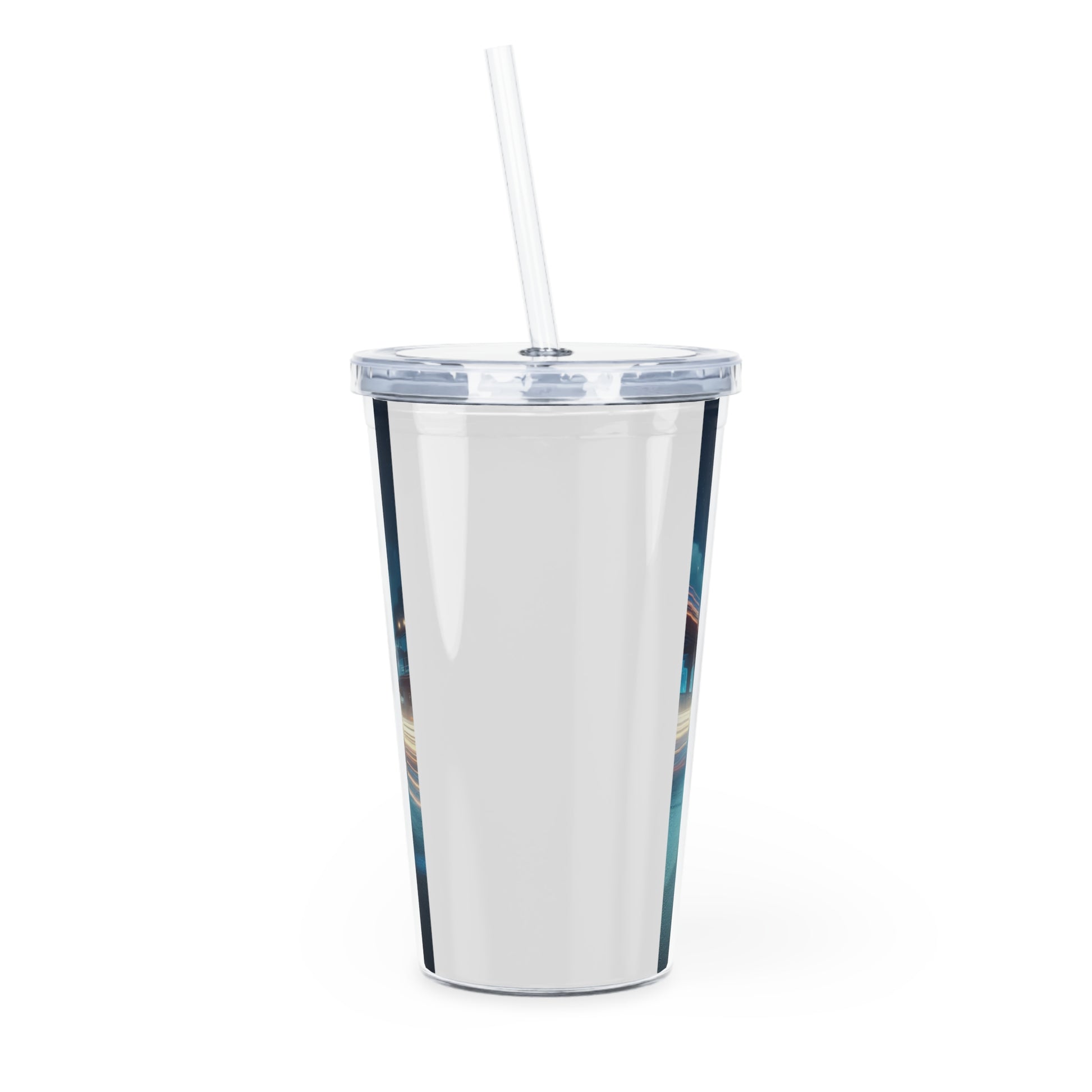 Blue Challenger Tumbler with Straw Mug Printify   