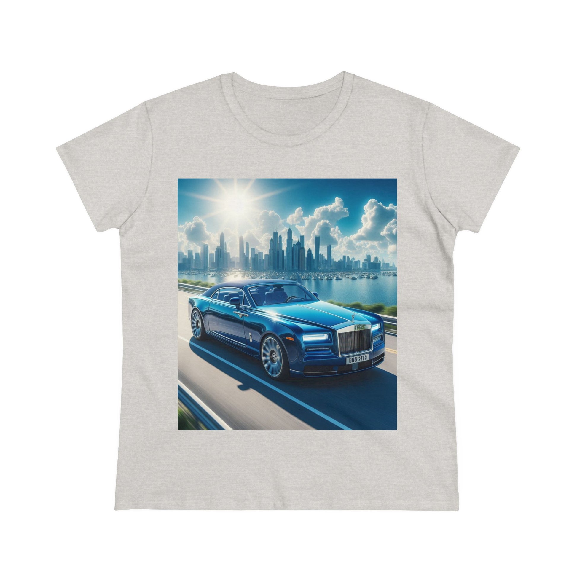 Blue Rolls Royce T-Shirt T-Shirt Printify Ash S 