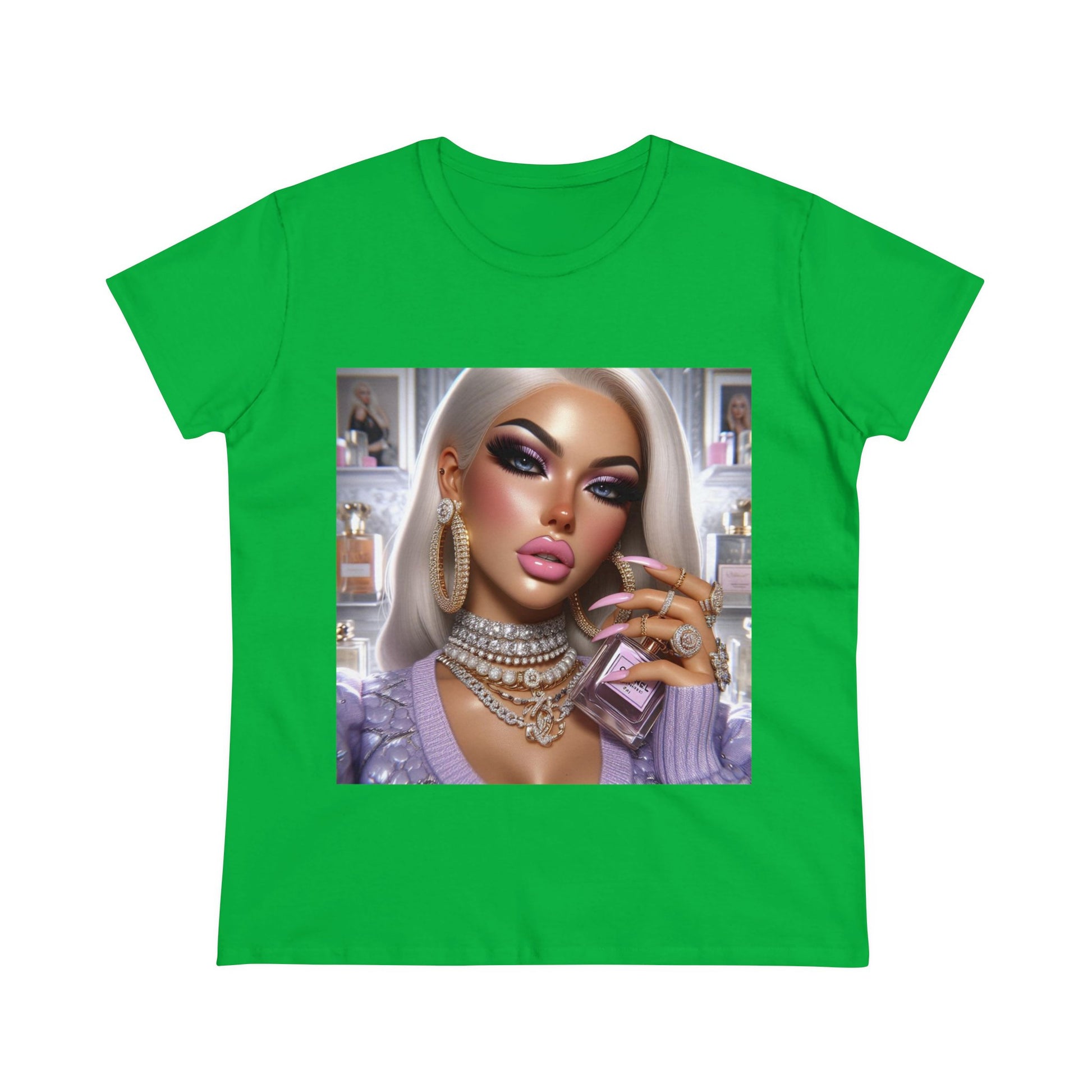 Chanel Please T-Shirt T-Shirt Printify Irish Green S 