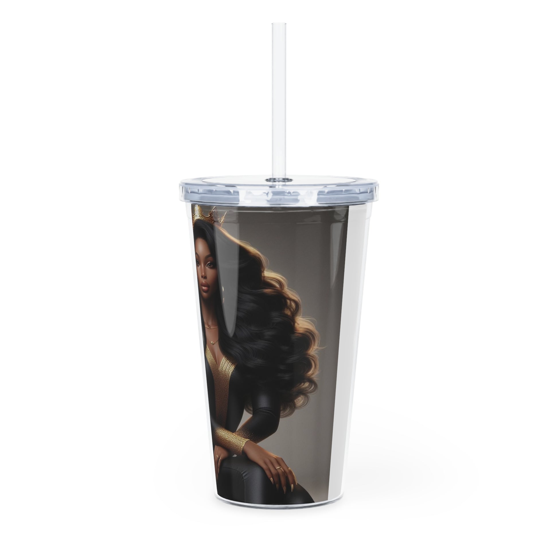 Royalty Tumbler with Straw Mug Printify   