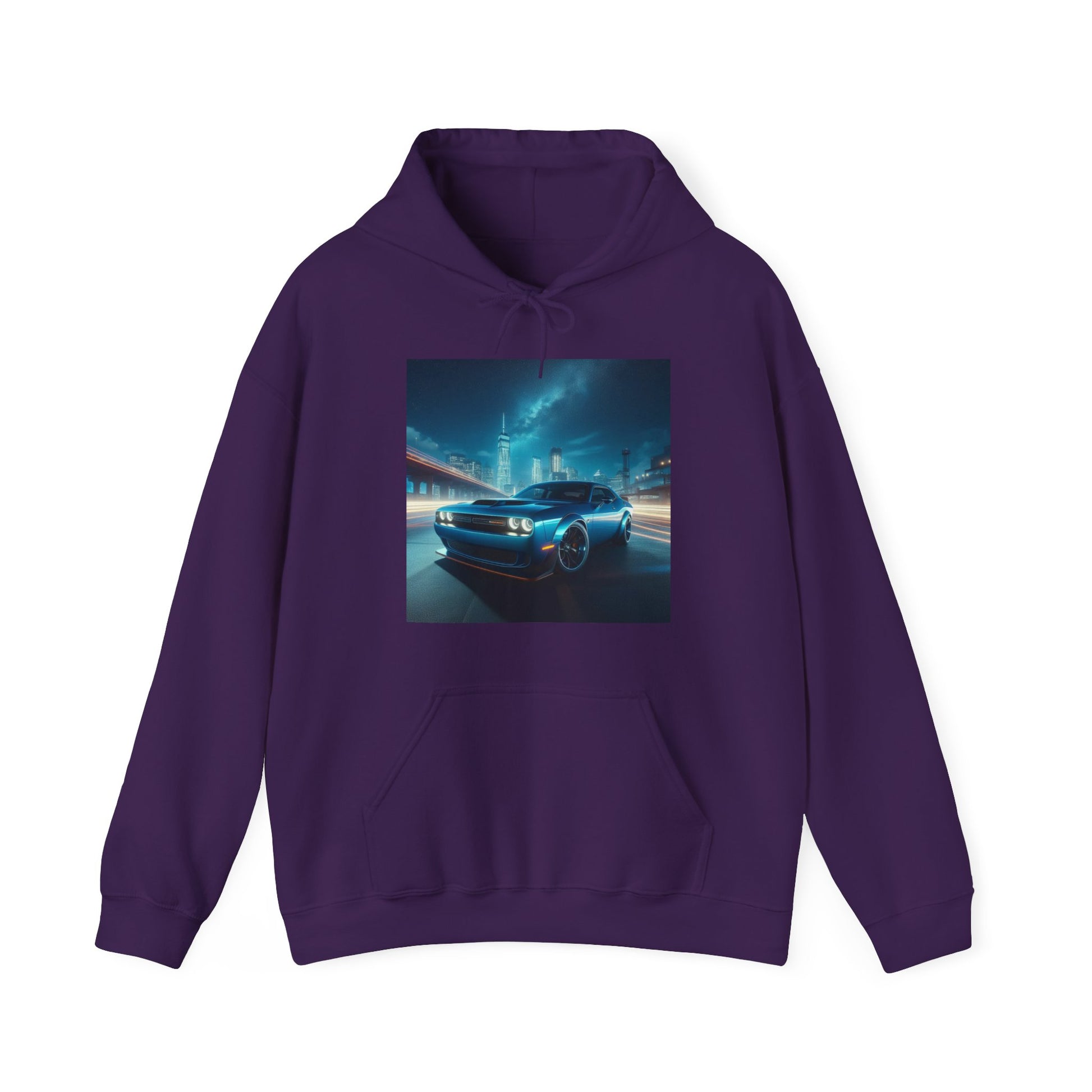 Blue Challenger Hoodie Hoodie Printify Purple S 