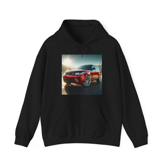 Red Range Rover Hoodie Hoodie Printify Black S 