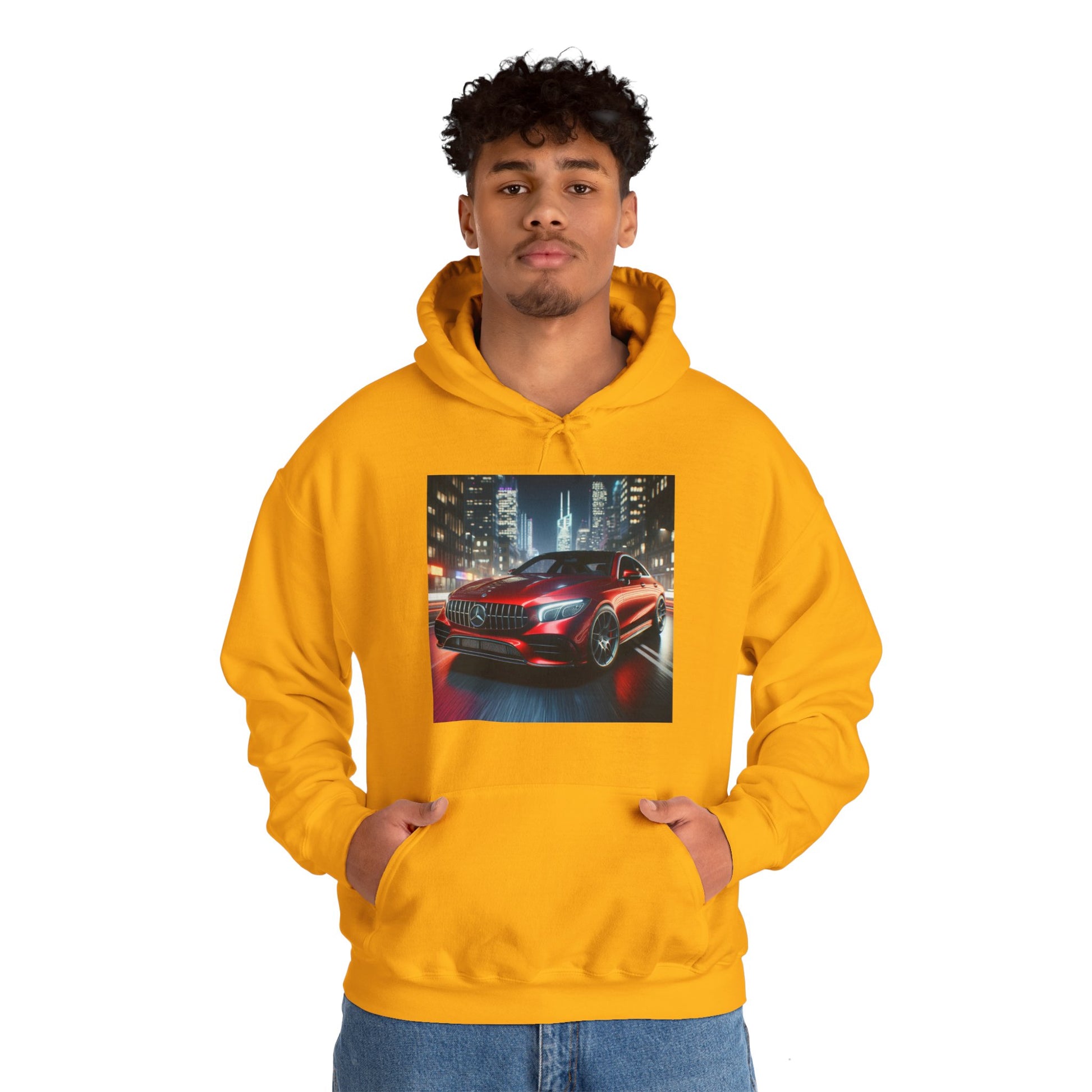 Red Mercedes Hoodie Hoodie Printify   